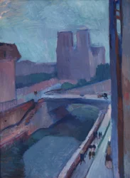 Die Kathedrale Notre-Dame in Paris an einem Spätnachmittag