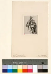 Josette Gris, Figur in einem Sessel