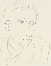 Porträt von Louis Aragon