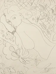 Liegende Frau