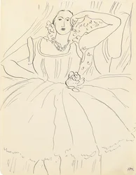 Frau im Abendkleid