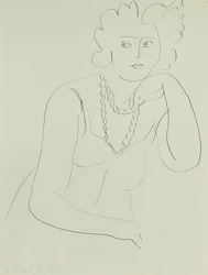 Frau mit Halskette