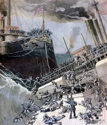 Ein Unfall an Bord der Victoria, 22. Juni 1893