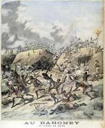 In Dahomey (heute Benin), die Eroberung von Kana