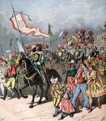 Französischer Karneval des gemästeten Ochsen, in früheren Zeiten