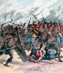 Aufstand in Manpur, Indien, 1891