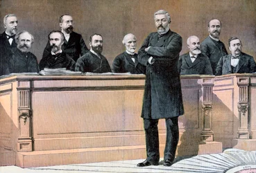 Die französische Regierungsbank, 1891