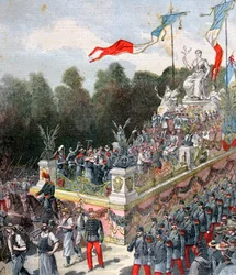 Der Festwagen der Harmonie und des Friedens, Nationalfest, 22. September, Frankreich, 1892