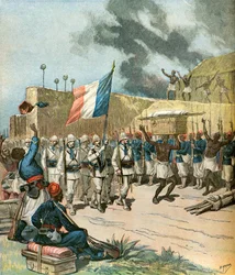 Truppen betreten Abomey