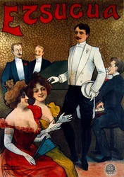 Plakatwerbung für den französischen Sänger Etsugua, ca. 1890