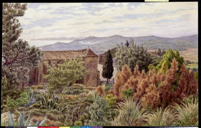 Landschaft. Zeichnung von Henri RIVIERE (1864-1951)
