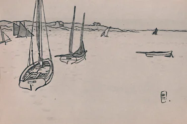 Bretonische Landschaft, ca. 1900er, 1946