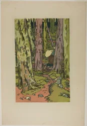 Waschplatz im Wald bei Loguivy