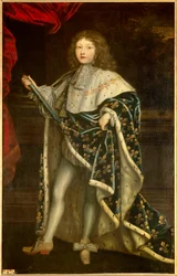 Porträt Ludwigs XIV. als Kind (1638 - 1715) in sakralem Kostüm