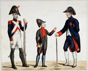 Ein Veteran der Armeen, ein Schüler des Lycée Napoleon und ein Kriegsinvalide
