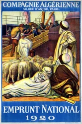 Plakat der Algerischen Gesellschaft „Nationalanleihe“