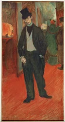 Doktor Gabriel Tapie de Celeyran in einem Theaterkorridor