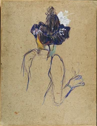 Jane Avril, Rückansicht