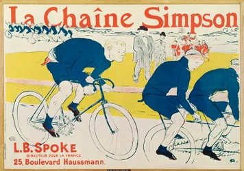 Plakat für La Chaine Simpson - Fahrradketten
