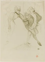 Réjane und Galipaux, in Madame Sans-Gêne