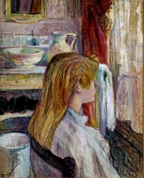 Frau am Fenster