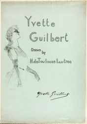 Yvette Guilbert auf der Bühne, aus Yvette Guilbert