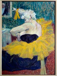 Clownin Cha-U-Kao, Künstlerin im Moulin Rouge (Gemälde von Henri de Toulouse-Lautrec, 1895)