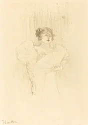 Luce Myres von vorne, Luce Myrès, de face, 1895