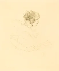 Luce Myres im Profil, 1895
