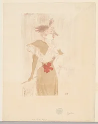 Mademoiselle Marcelle Lender, stehend