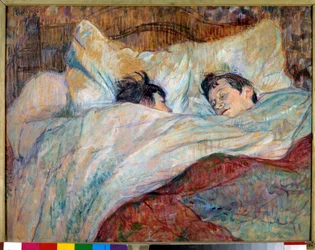 Das Bett (Zwei schlafende Kinder)