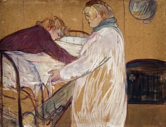 Zwei Frauen machen ihr Bett