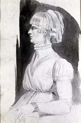 Studie einer Frau