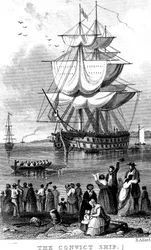 Das Sträflingsschiff, ca. 1820