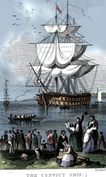 Das Sträflingsschiff, ca. 1820