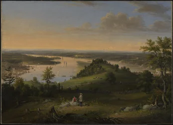 Szene am Hudson River (1849)