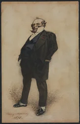 Selbstporträt in der Rolle von M. Prudhomme, 1873