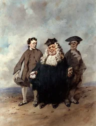 Der Richter und die Streitparteien, 1866