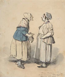Die zwei Klatschbasen, 1832