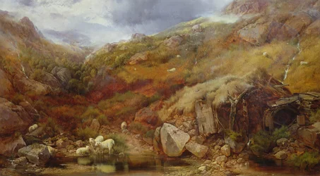 Eine alte walisische Wassermühle