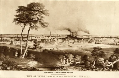 Blick auf Leeds, von der Nähe der Whitehall New Road