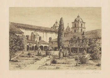 Garten, Mission Santa Barbara, 1888