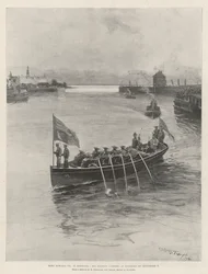 König Edward VII. in Dänemark, Seine Majestät landet am 8. September in Helsingör