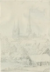 Lichfield Kathedrale - Südwestansicht