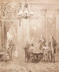 Das Leben eines Adligen: Szene fünf - Das Spielhaus