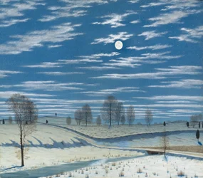 Winterszene im Mondlicht, 1869