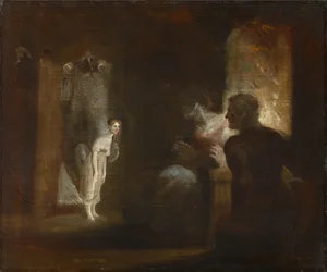 Undine betritt das Haus des Fischers und seiner Frau, 1821