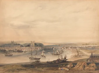 Ein Blick auf Rochester, die Stadt und den Hafen