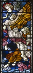 Buckland, St. Maria, Die Barcote-Kapelle, Lobende Engel, 1889