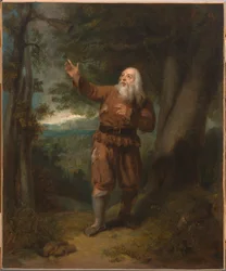 Mr. Hackett in der Rolle von Rip Van Winkle